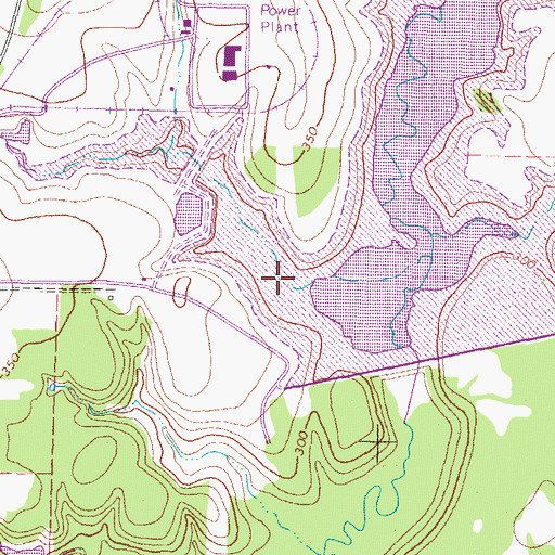 Topographic Map of Welsh Reservoir, TX