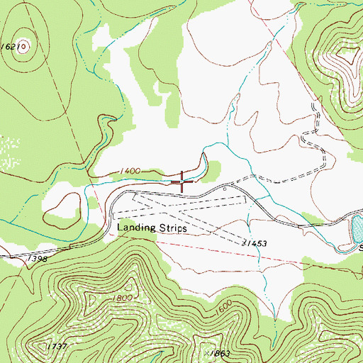 Topographic Map of Williams Lake Number 1 Dam, TX