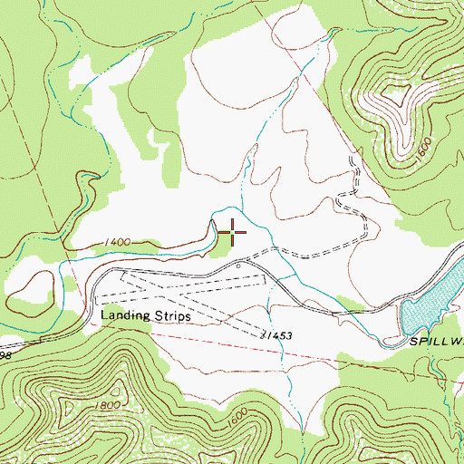 Topographic Map of Williams Lake Number 1, TX