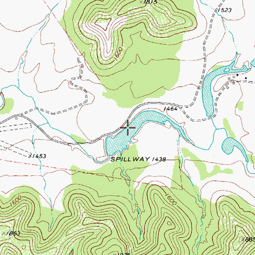 Topographic Map of Williams Lake Number 2, TX