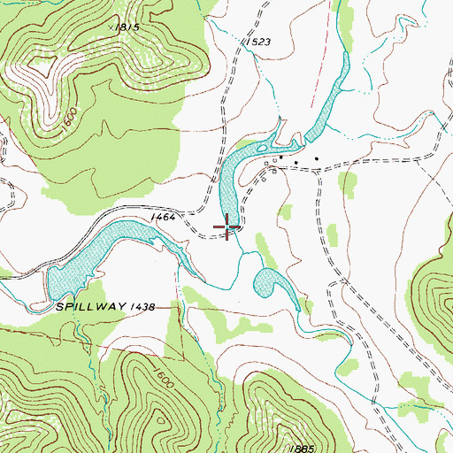 Topographic Map of Williams Lake Number 3 Dam, TX