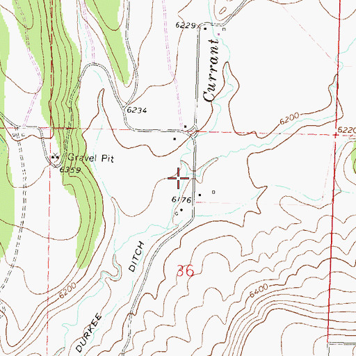 Topographic Map of Dry Creek, CO