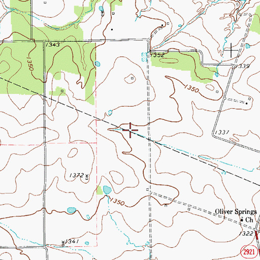 Topographic Map of Hardin Number 2 Lake, TX
