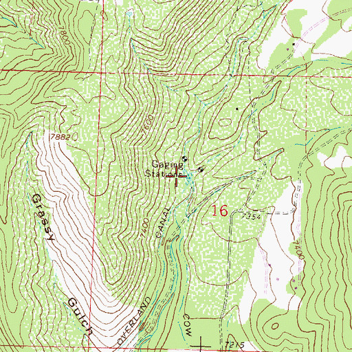 Topographic Map of Cow Creek, CO