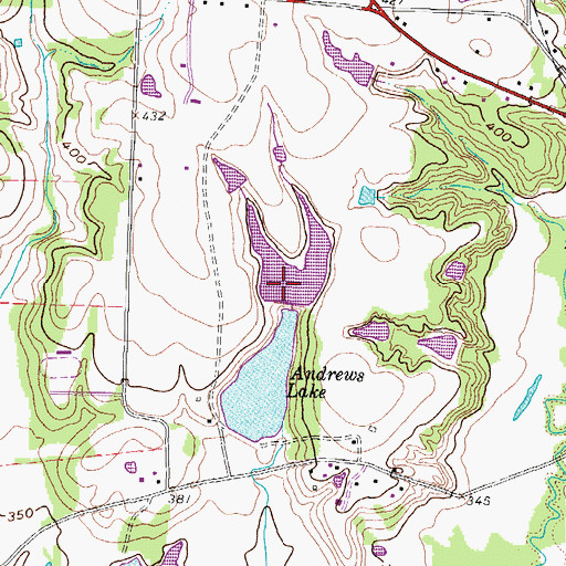 Topographic Map of Forkview Lake, TX