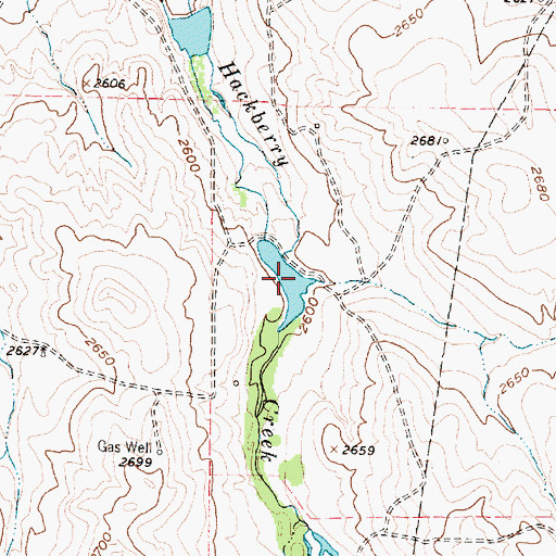 Topographic Map of R D Back Lake, TX