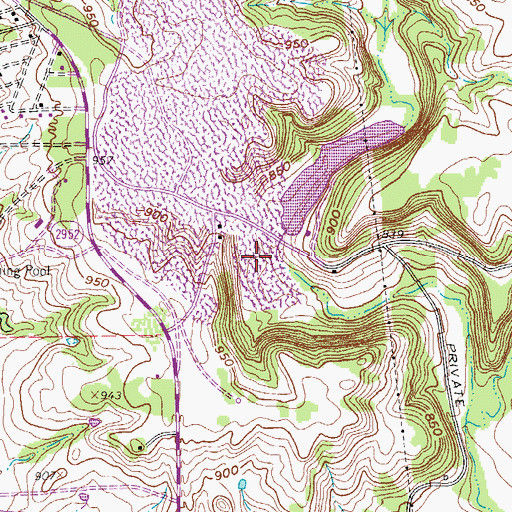 Topographic Map of Lone Star Industries Dam, TX