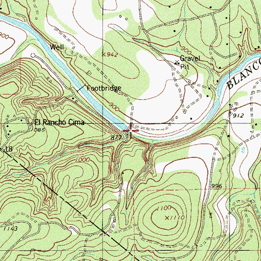 Topographic Map of Boy Scout Dam, TX