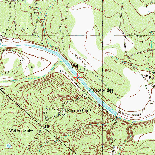 Topographic Map of Boy Scout Lake, TX