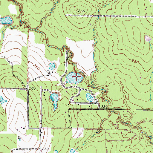 Topographic Map of Club Lakeview Lake Dam, TX
