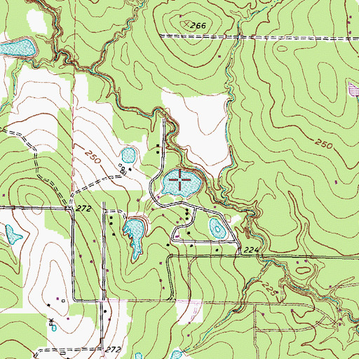 Topographic Map of Club Lakeview Lake, TX