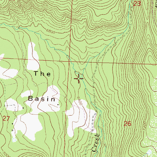 Topographic Map of East Roatcap Creek, CO