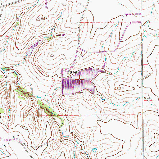 Topographic Map of Lake Charca, TX