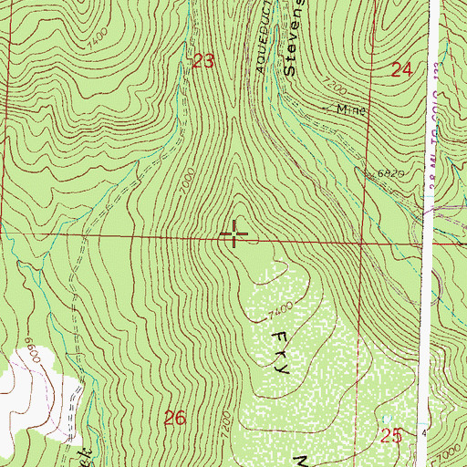 Topographic Map of Fry Mesa, CO