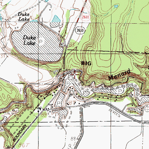 Topographic Map of Lake Number 3, TX
