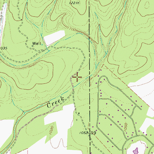 Topographic Map of San Geronimo Recharge Dam, TX