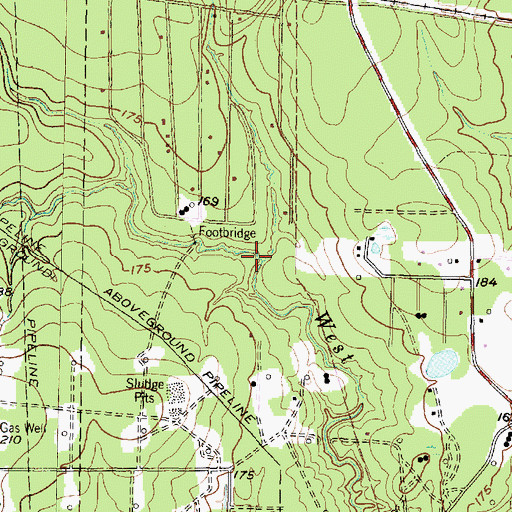 Topographic Map of Lake Wildwood, TX