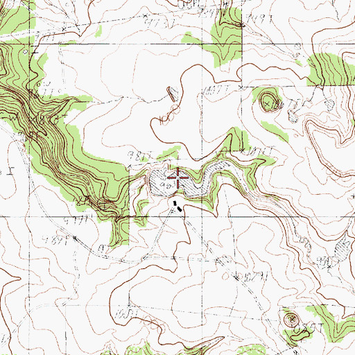 Topographic Map of Richards Lake Number 3, TX