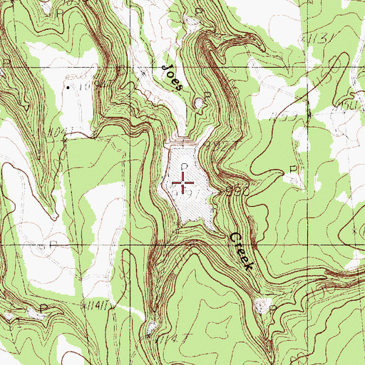 Topographic Map of Waddell Ranch Lake Number 3, TX