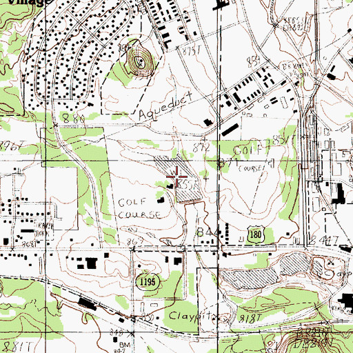 Topographic Map of Holiday Hills Club Lake, TX