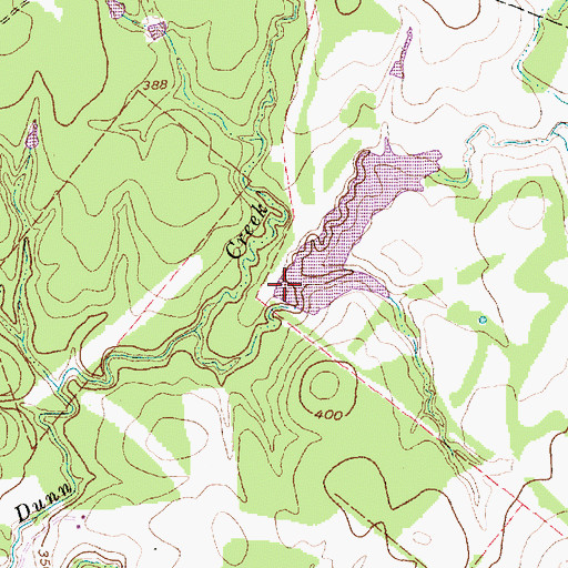 Topographic Map of P and M Bank Club Lake, TX