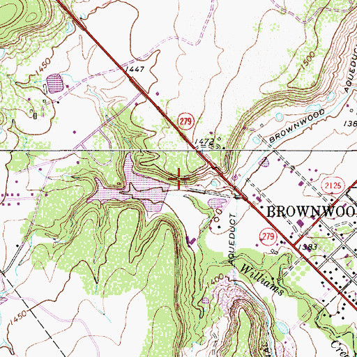 Topographic Map of Soil Conservation Service Site 1 Dam, TX