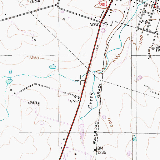 Topographic Map of Soil Conservation Service Site 2 Dam, TX