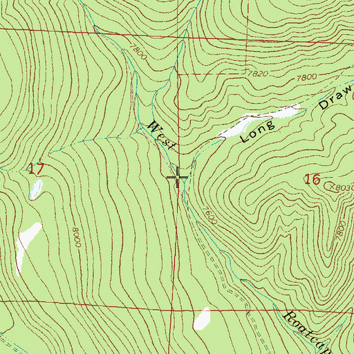 Topographic Map of Long Draw, CO