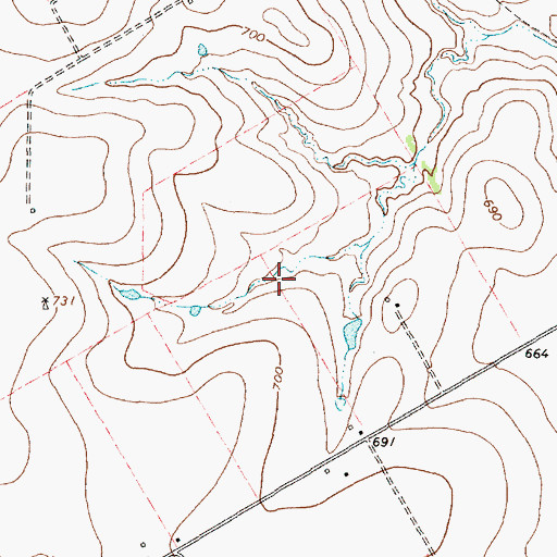 Topographic Map of Soil Conservation Service Grade Stabilization Structure 15-1, TX