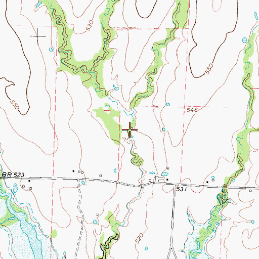 Topographic Map of Soil Conservation Service Site 1 Dam, TX