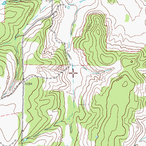 Topographic Map of Soil Conservation Service Site 6 Reservoir, TX