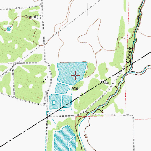 Topographic Map of Reservoir Number 4 Dam, TX