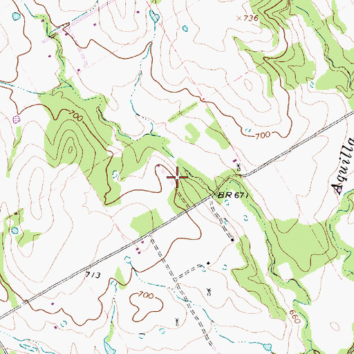 Topographic Map of Soil Conservation Service Site 3 Reservoir, TX