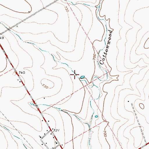 Topographic Map of Soil Conservation Service Grade Stabilization Structure 11-2, TX