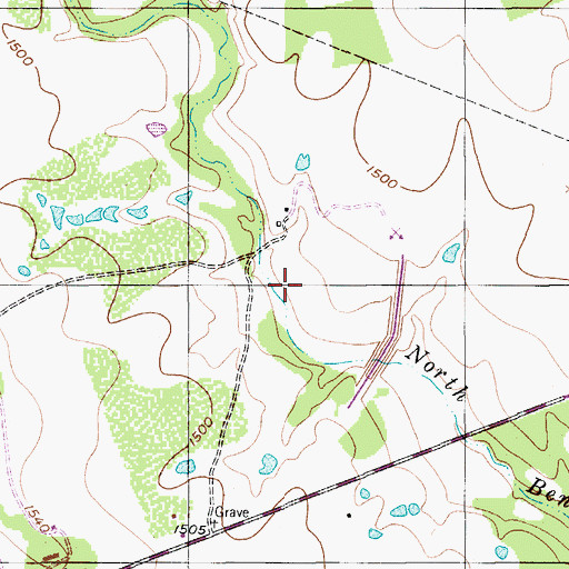 Topographic Map of Soil Conservation Service Site 3 Reservoir, TX
