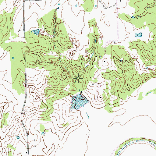 Topographic Map of Soil Conservation Service Site 5 Dam, TX