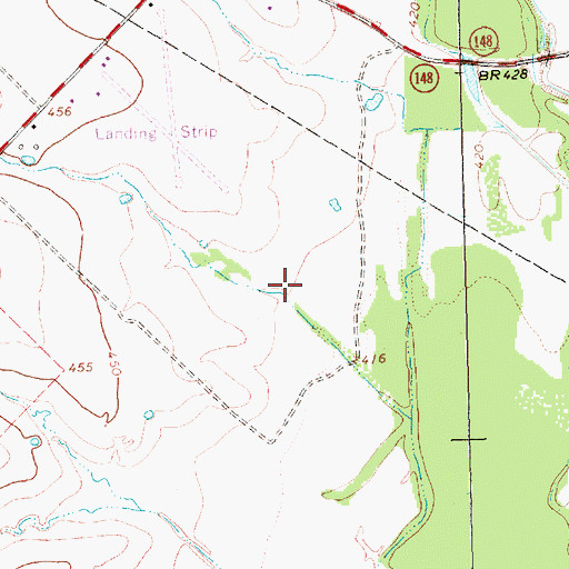 Topographic Map of Soil Conservation Service Site 31 Dam, TX