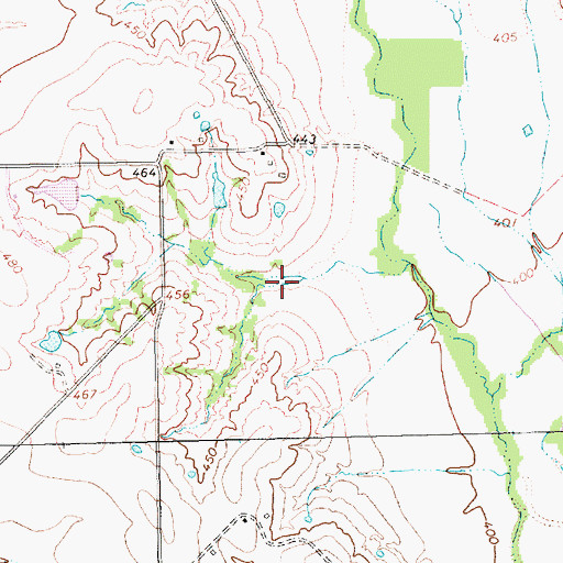 Topographic Map of Soil Conservation Service Site 33 Dam, TX