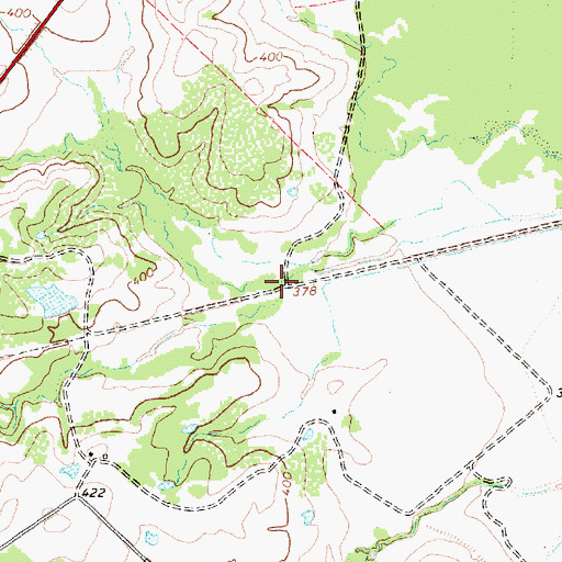 Topographic Map of Soil Conservation Service Site 65 Dam, TX