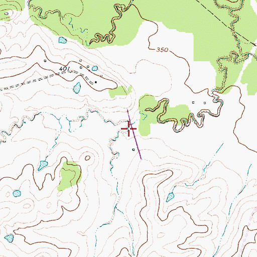 Topographic Map of Soil Conservation Service Site 70 Dam, TX