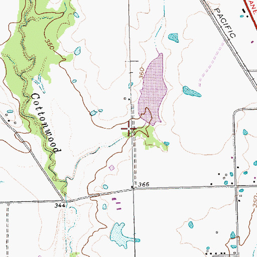 Topographic Map of Soil Conservation Service Site 84 Dam, TX