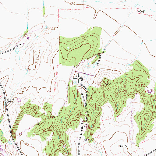 Topographic Map of Soil Conservation Service Site 790 Dam, TX