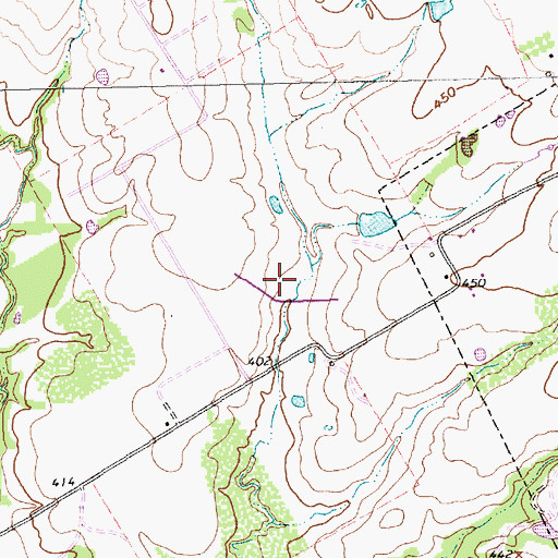 Topographic Map of Soil Conservation Service Site 127a Dam, TX