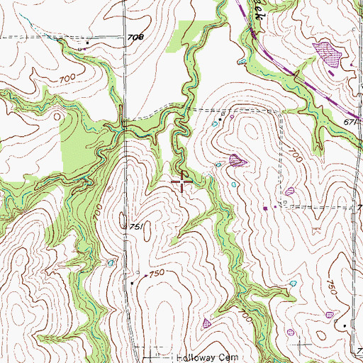 Topographic Map of Soil Conservation Service Site 15 Dam, TX