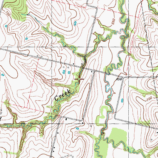 Topographic Map of Soil Conservation Service Site 29 Reservoir, TX