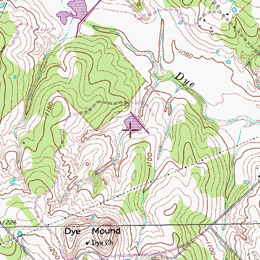 Topographic Map of Soil Conservation Service Sediment Control Structure 101, TX