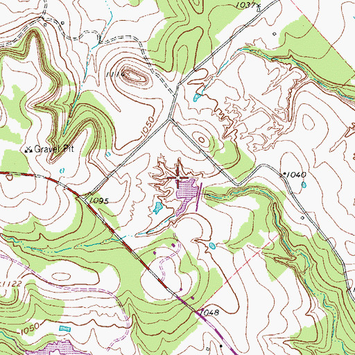 Topographic Map of Soil Conservation Service Sediment Control Structure 113, TX