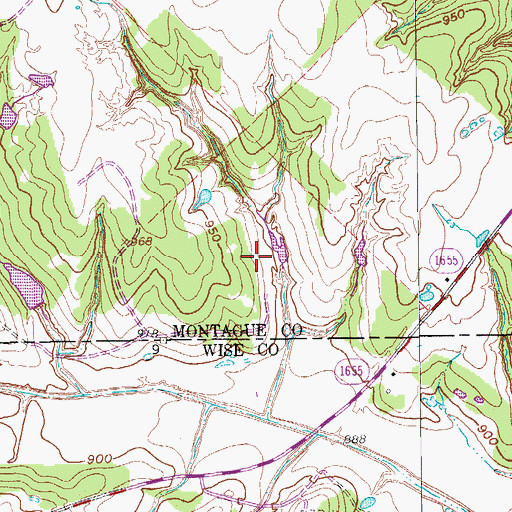 Topographic Map of Soil Conservation Service Sediment Control Structure 11-7, TX