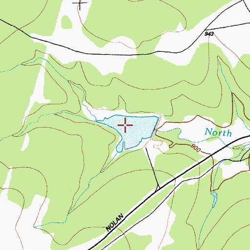 Topographic Map of Engineer Lake, TX