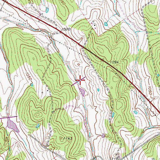 Topographic Map of Soil Conservation Service Site 3 Dam, TX